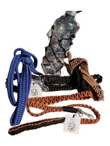 Rope leads and bottle holder